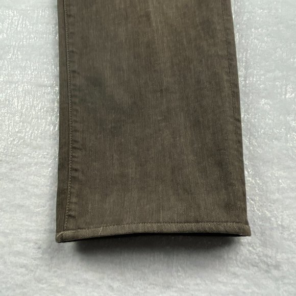 7 For All Mankind Jeans Mens 36x28 Button Fly Straight Brown Stretch Distressed - Picture 8 of 16